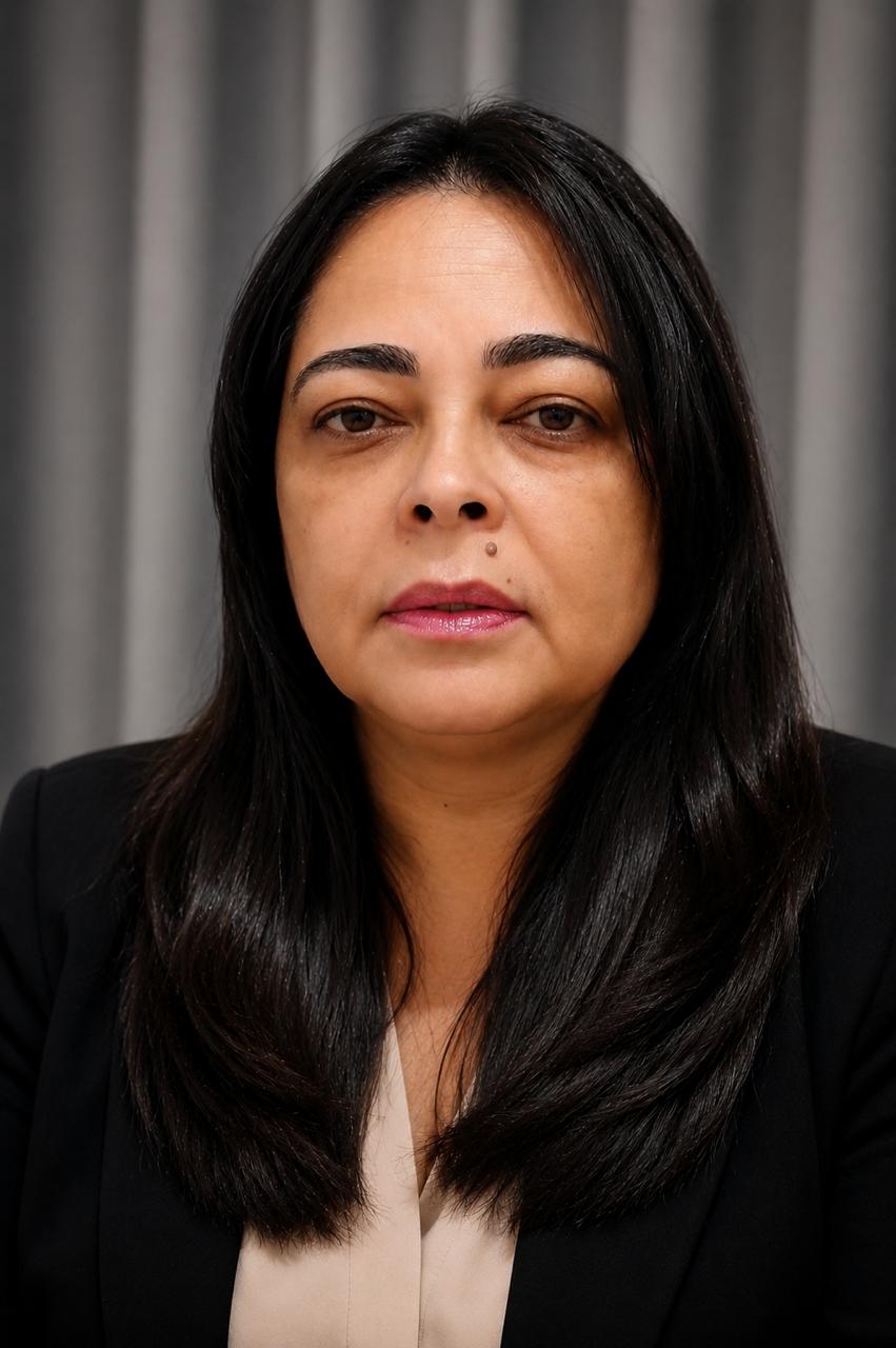 Retrato da Dra. Sandra Medeiros, médica pediatra